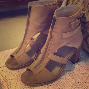 Shellys of London leather open booties